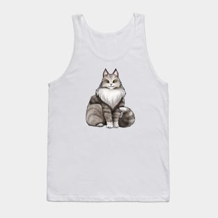 Cat - Maine Coon - Brown Tabby Tank Top